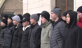 В столице прошли проводы первой команды молодого пополнения в ряды Пограничной службы КНБ