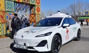 Беспилотный автомобиль испытали во время Digital Nauryz в Астане