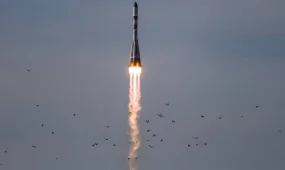 С «Байконура» запустили «Союз-2.1а» с грузовым кораблём