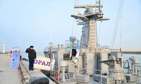 Боеготовность Военно-морских сил Казахстана проверили на Каспии