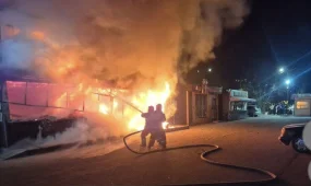 Бургерная загорелась в Конаеве