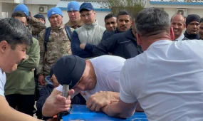 Казахстанские миротворцы устроили спортивные состязания к Наурызу на Голанских высотах