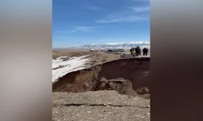 Талые воды разрушили участок республиканской трассы в Алматинской области