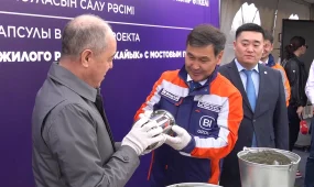 В Уральске заложили капсулу масштабного инфраструктурного проекта- моста через реку Чаган к микрорайону Акжайык