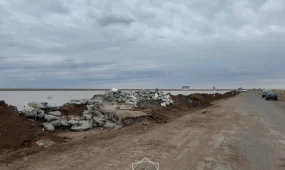 Қорғалжын ауданында бөгет қалпына келтірілді