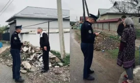 Түркістан облысында 2 тонна құрылыс қалдығын көшеге төккен тұрғын жауапқа тартылды