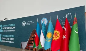 ҚАЗАҚСТАН БАКУ ҚАЛАСЫНДА ӨТІП ЖАТҚАН ТҮРКІ ТІЛДЕС ЕЛДЕР НЕФРОЛОГТАРЫНЫҢ I КОНГРЕСІНЕ ҚАТЫСУДА