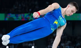 Көркем гимнасшыларымыз топтық жаттығудан әлем Кубогында күміс жүлде алды