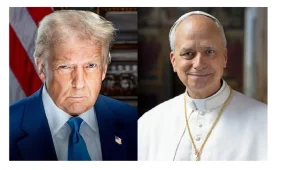 Трамп Рим Папасы Лев XIV-ті сынға алды