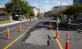 В Астане частично перекроют проспект Абая из-за ремонта дорог
