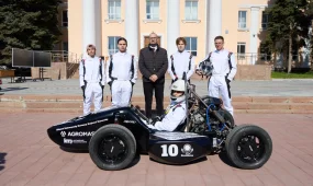 Қостанай өңірлік университетінің студенттері жарыс көлігін құрастырды