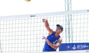 Азия ойындарында ерлер арасында жағажай волейболынан жарыстар басталды