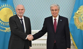 Президент Еуропадағы қауіпсіздік және ынтымақтастық ұйымының Бас хатшысы Феридун Синирлиоғлыны қабылдады