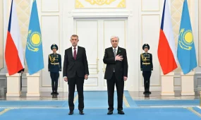 Премьер-министра Чехии торжественно встретили в Акорде