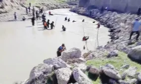 Түркістан облысында Келес өзеніне ағып кеткен баланы іздестіру жұмыстары тоқтатылды