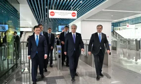 Глава государства принял участие в запуске Astana LRT