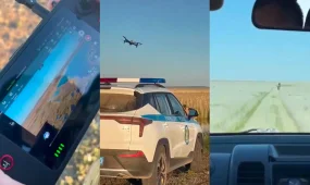 Полиция с помощью дрона нашла заблудившегося жителя в степи Улытау