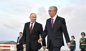 Владимир Путин прибыл в Казахстан