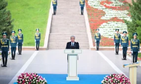 Выступление Главы государства Касым-Жомарта Токаева на церемонии поднятия Государственного флага
