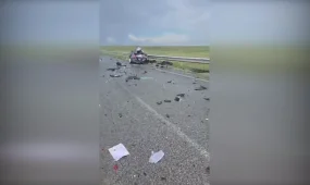 Ақтөбеде жол апатынан көлік өртеніп, үш адам қаза тапты