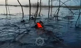 Алматы облысында ағыс алып кеткен ер адам құтқарылды
