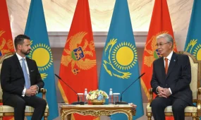 Президенты Казахстана и Черногории провели переговоры в узком составе