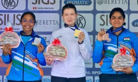 Золотой выстрел: казахстанка Асылым Жакия выиграла чемпионат мира по пулевой стрельбе