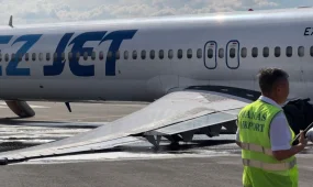 Самолет TezJet завалился при взлете