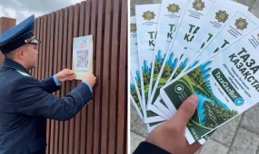 «Таза Қазақстан»: Солтүстік Қазақстанда «TazaQazBot» QR-кодтары орналастырылды
