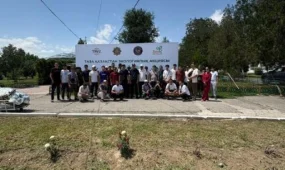 В Таразе около 70 подучетных службы пробации приняли участие в акции «Таза Қазақстан»