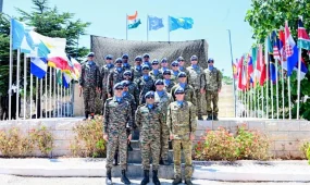 БҰҰ-ның Ливандағы UNIFIL базасында Қазақстанның Мемлекеттік туы көтерілді