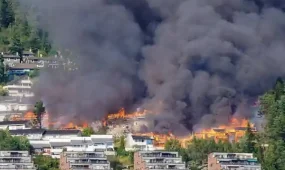 Крупнейший пожар со времен Второй Мировой войны тушат в Норвегии