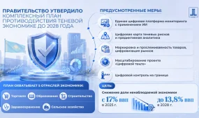 Долю теневой экономики в Казахстане намерены снизить до 13,8%