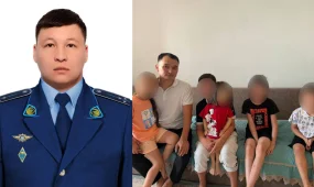 Полицейский и нацгвардеец спасли пятерых детей из пожара в Караганде