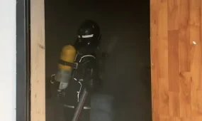Сауна загорелась в Караганде