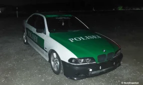 Поддельную машину полиции выдала ошибка в слове Polizei