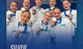 Қазақстан әртістік жүзуден әлем чемпионатында тағы бір тарихи күміс медаль жеңіп алды