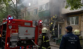 Пятеро детей спасены при пожаре в жилом доме в Алматы