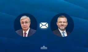 Глава государства направил поздравительную телеграмму Президенту Словацкой Республики