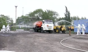 Сотрудники ДЧС Павлодарской области и «БОГАТЫРЬ КӨМІР» провели противопожарные учения на разрезе
