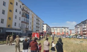 Таразда өрт болып, 79 адам эвакуацияланды