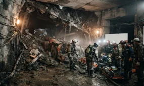 При обрушении золотого рудника погибли 11 человек