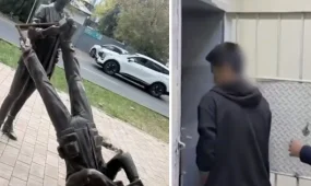 Двое юношей задержаны за дерзкий вандализм на Аллее журналистов в Астане