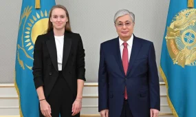 Президент Елена Рыбакинамен кездесті
