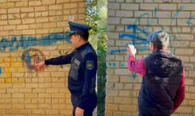 Ақтөбеде заңсыз жазулар мен граффитилердің 10 дерегі анықталды
