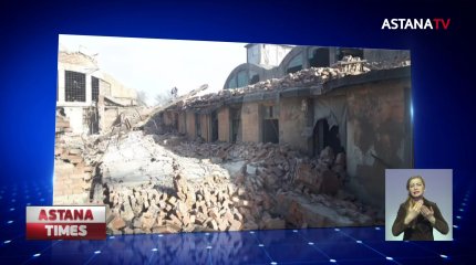 Четверо рабочих пострадали из-за обрушения старого здания в Балхаше