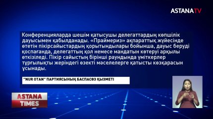 "Nur Otan" партиясы өңірлік филиалдарда өтетін конференциялар кестесін жариялады