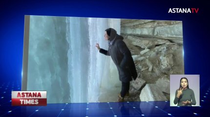 Саура шатқалы мен көлін мұз басты