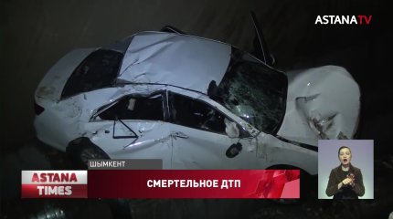 Легковушка влетела в яму в Шымкенте: водитель погиб на месте
