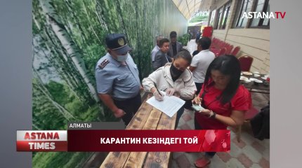 Алматыда карантин кезінде той жасамақ болғандар жауапқа тартылды